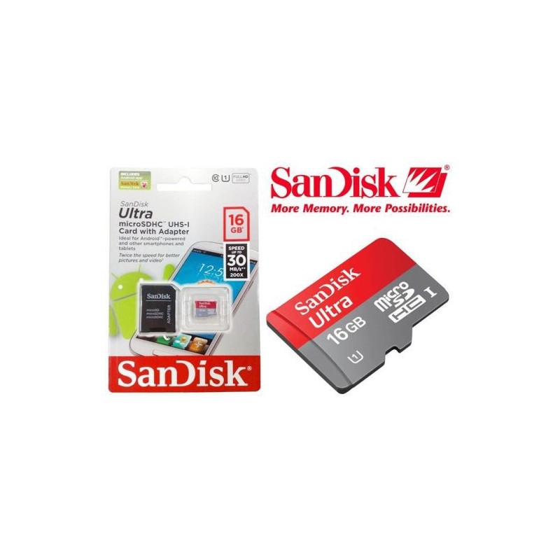Karta pamięci SanDisk SDHC 80 MB/S 16GB CLASS10 ULTRA